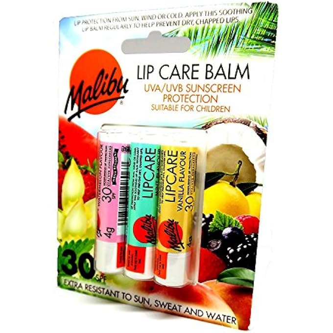 LIP CARE BALM UVA/UVB SUNSCREEN PROTECTION SPF30 3PK